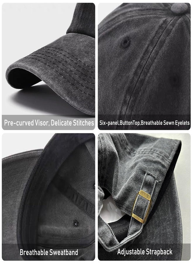 AIMASTZ Blessed Grandma Embroidered Baseball Cap Vintage Washed Adjustable Cowboy Hat Gifts for Grandma Women,Black - Image 3